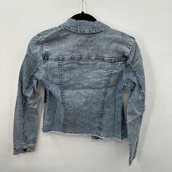 KUT FROM THE KLOTH NWT Kara Denim Jean Jacket in Medium Standard Wash// XS - Picture 11 of 13